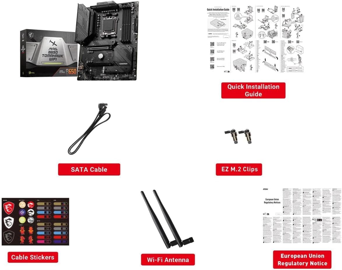 مادربرد گیمینگ MSI مدل MAG B650 Tomahawk WiFi AM5 مادربرد گیمینگ MSI مدل MAG B650 Tomahawk WiFi AM5
