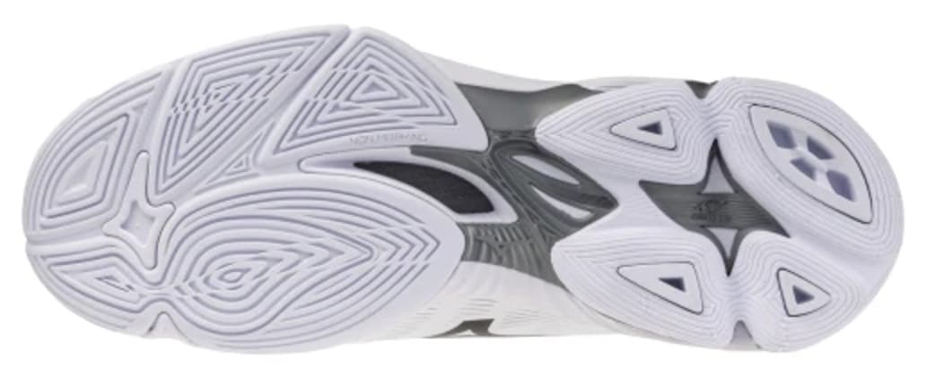 کفش والیبال یونیسکس Mizuno سفید خاکستری مدل Wave Lightning Pro کفش والیبال یونیسکس Mizuno سفید خاکستری مدل Wave Lightning Pro
