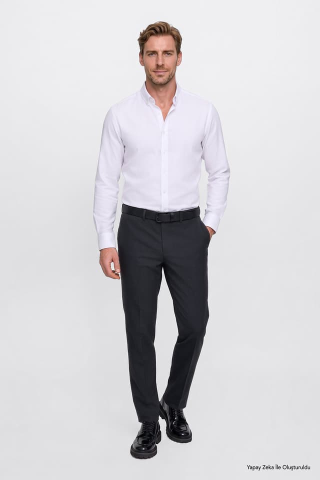 شلوار مردانه AC&Co / Altınyıldız Classics آنتراسیت Slim Fit کلاسیک با جیب کناری شلوار مردانه AC&Co / Altınyıldız Classics آنتراسیت Slim Fit کلاسیک با جیب کناری