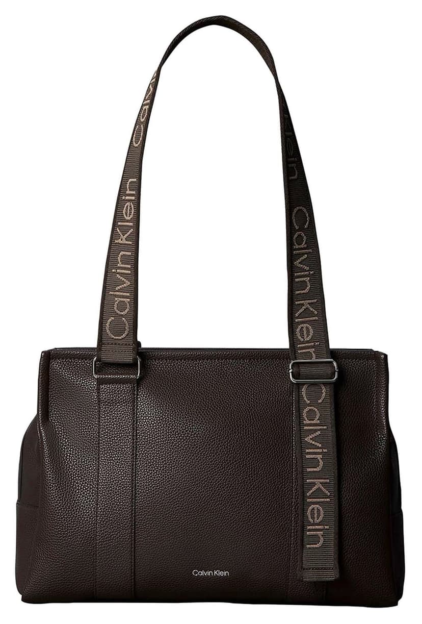 کیف دوشی زنانه Calvin Klein قهوهای WEBBING ADJ STRAP TOTE کیف دوشی زنانه Calvin Klein قهوهای WEBBING ADJ STRAP TOTE