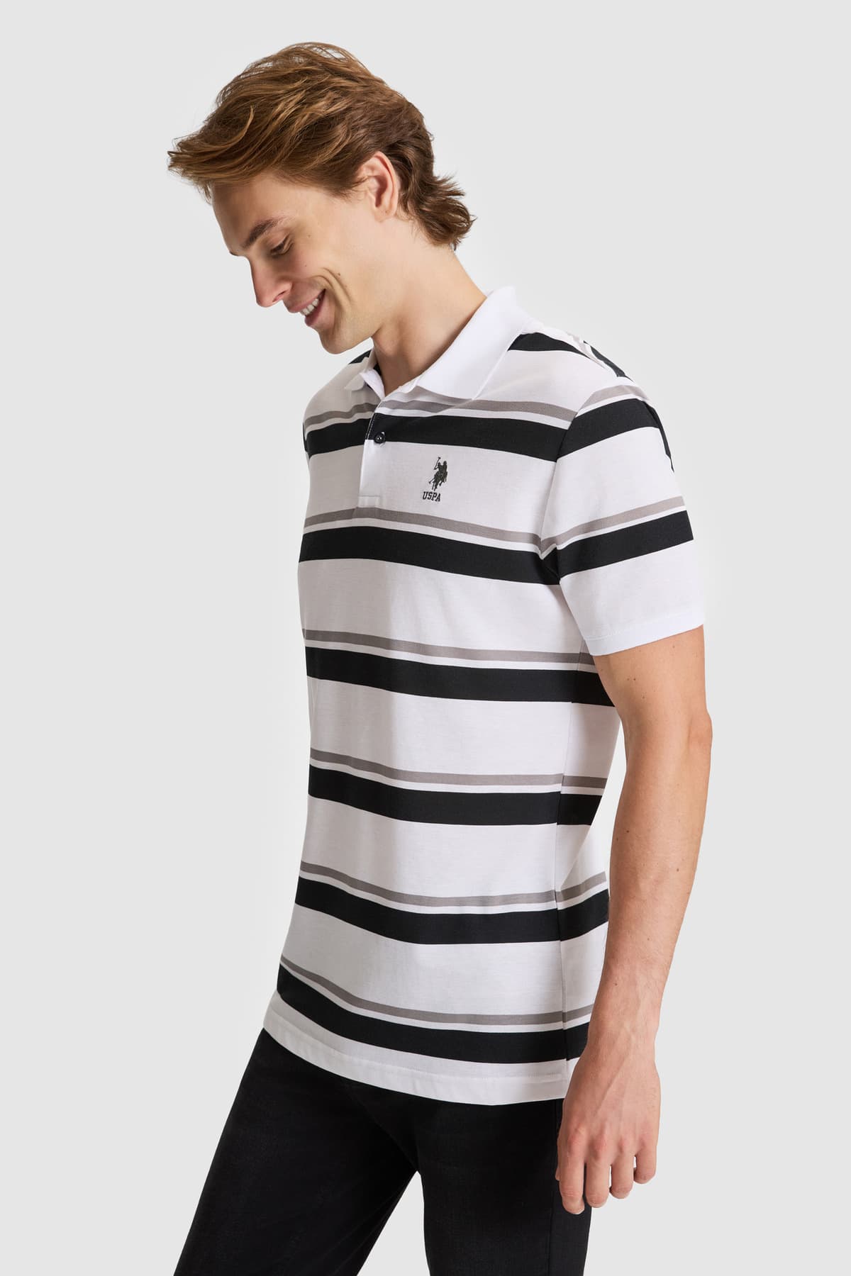 تیشرت یقه پولو مردانه U.S. Polo Assn. مشکی فیت معمولی مدل 50326934-VR046 تیشرت یقه پولو مردانه U.S. Polo Assn. مشکی فیت معمولی مدل 50326934-VR046