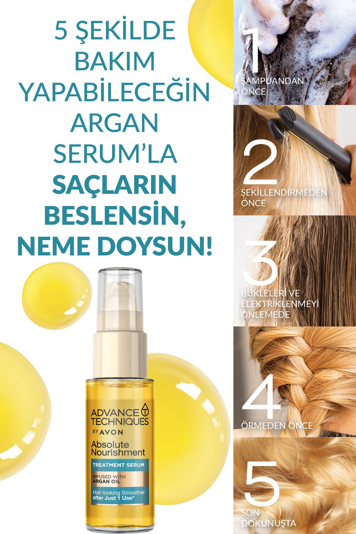 سرم مو مغذی Avon Advance Techniques حاوی روغن آرگان ست سهتایی 30ml سرم مو مغذی Avon Advance Techniques حاوی روغن آرگان ست سهتایی 30ml