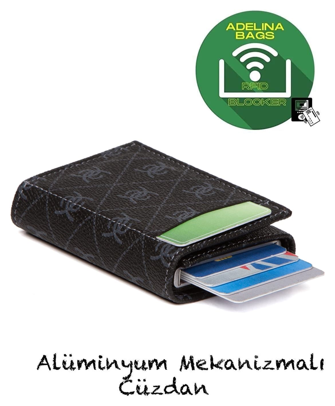 کیف پول یونیسکس Newish مشکی کارتخور مکانیزم کشویی اتوماتیک مدل Adelina Rio کیف پول یونیسکس Newish مشکی کارتخور مکانیزم کشویی اتوماتیک مدل Adelina Rio