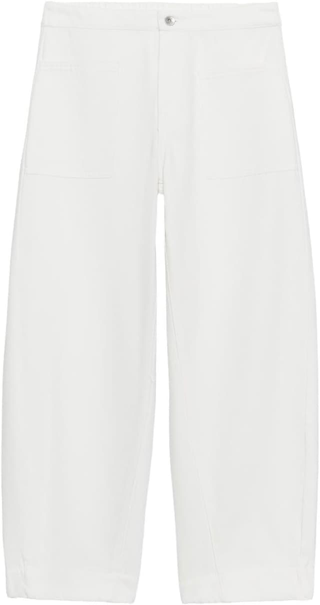 شلوار جین مردانه Zara بارل پاچه سفید ZW Collection سایز XS شلوار جین مردانه Zara بارل پاچه سفید ZW Collection سایز XS