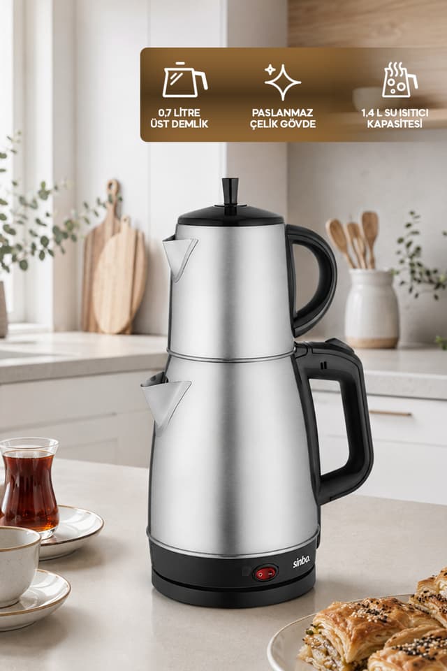 ست چای برقی Sinbo مدل STM-5831 ست چای برقی Sinbo مدل STM-5831
