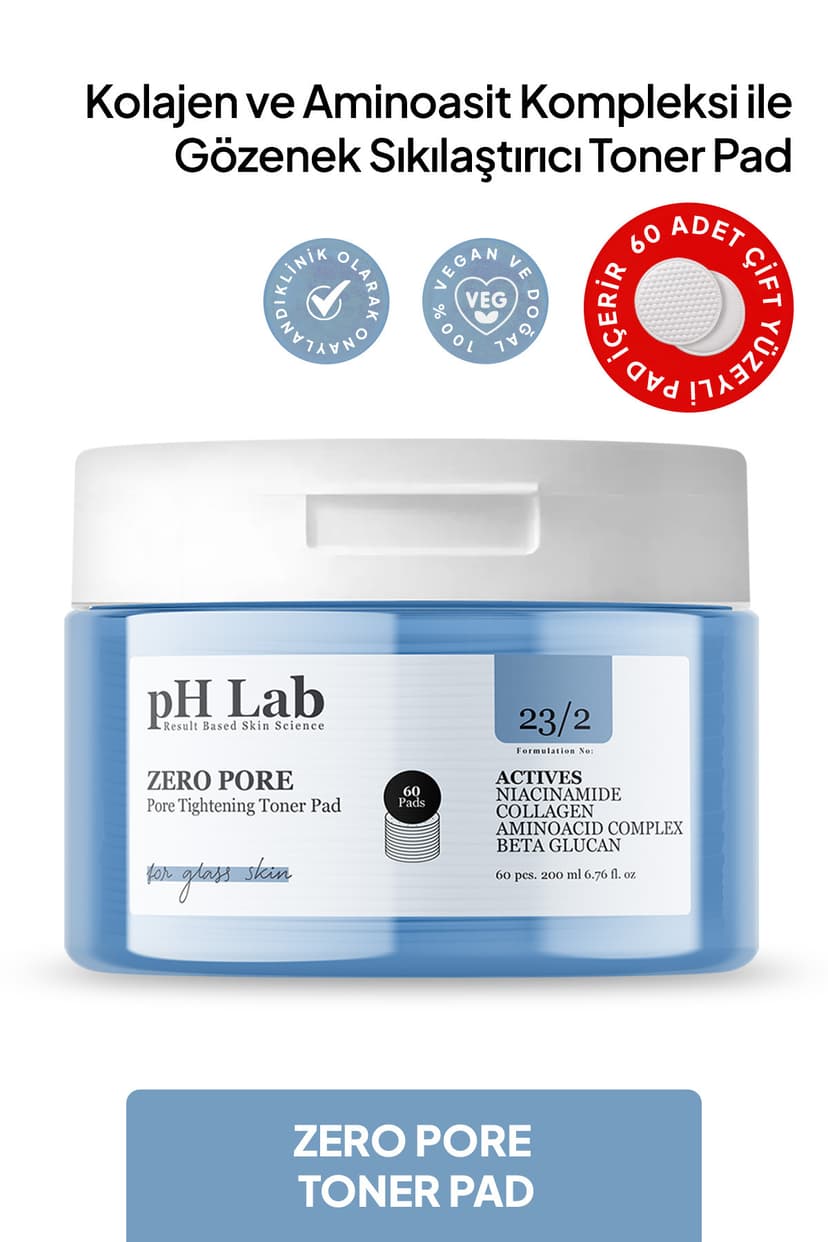 تونر پد Ph Lab سفتکننده منافذ Phlab Zero Pore 60 عددی تونر پد Ph Lab سفتکننده منافذ Phlab Zero Pore 60 عددی