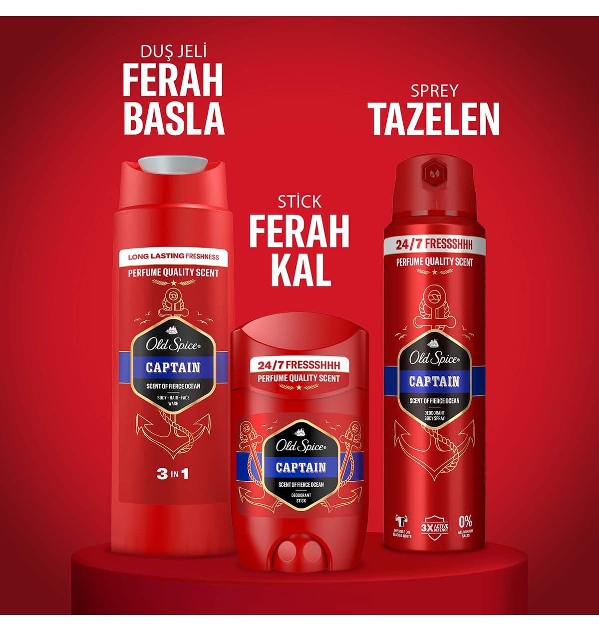 ست هدیه مردانه Old Spice Captain همراه کیف ست هدیه مردانه Old Spice Captain همراه کیف