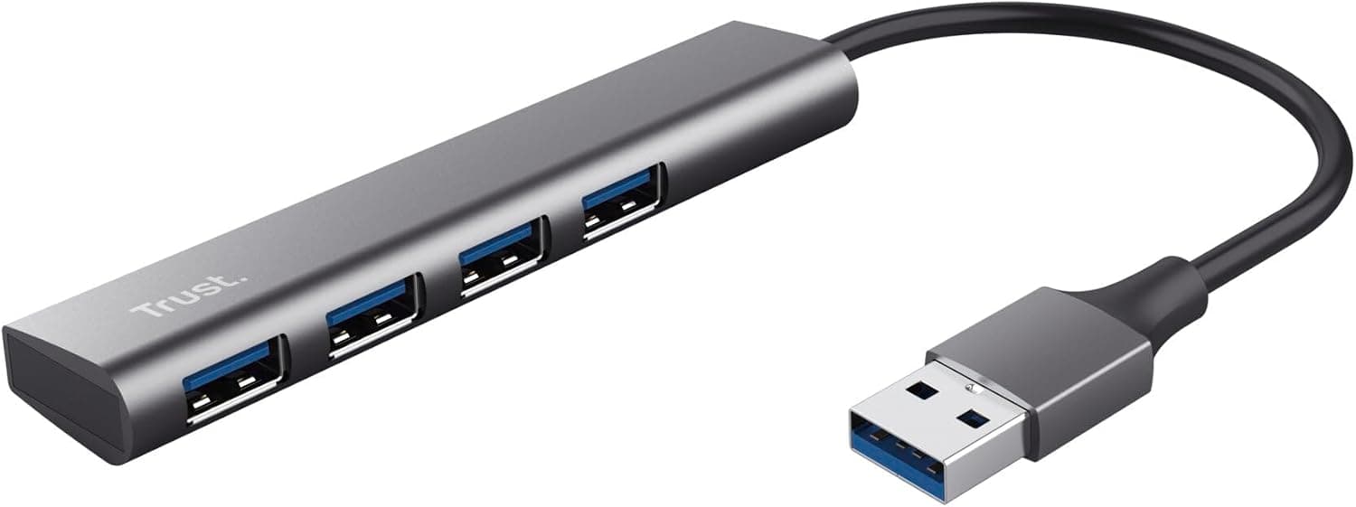 هاب USB چهار پورت Trust Halyx 3.2 با کابل 10 cm هاب USB چهار پورت Trust Halyx 3.2 با کابل 10 cm
