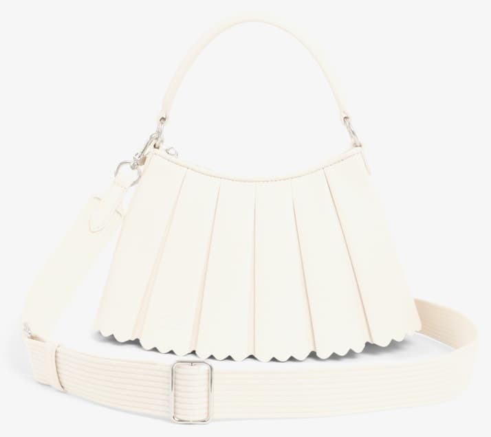 کیف دوشی زنانه Lacoste چرمی سفید کوچک مدل Lenglen کیف دوشی زنانه Lacoste چرمی سفید کوچک مدل Lenglen