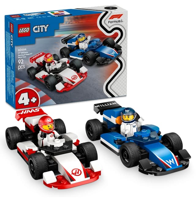 لگو 60464 City F1 Williams Racing ماشینهای مسابقه ساختنی و Haas لگو 60464 City F1 Williams Racing ماشینهای مسابقه ساختنی و Haas