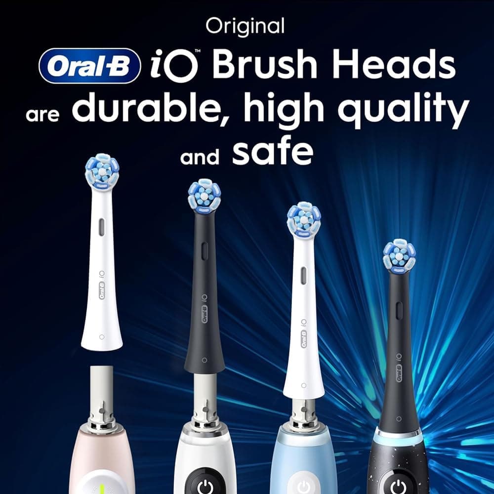 سری یدکی مسواک برقی Procter & Gamble Oral-B iO Series Ultimate Clean سفید 4 عددی با الیاف ضربدری سری یدکی مسواک برقی Procter & Gamble Oral-B iO Series Ultimate Clean سفید 4 عددی با الیاف ضربدری