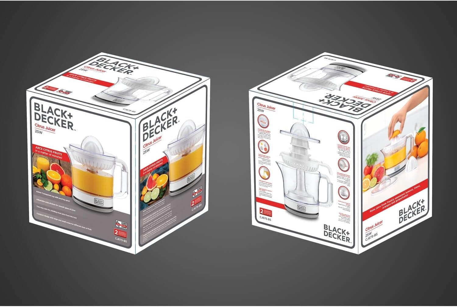 آبمرکبیگیری مرکبات BLACK+DECKER 600 ML مدل CJ675-B5 آبمرکبیگیری مرکبات BLACK+DECKER 600 ML مدل CJ675-B5