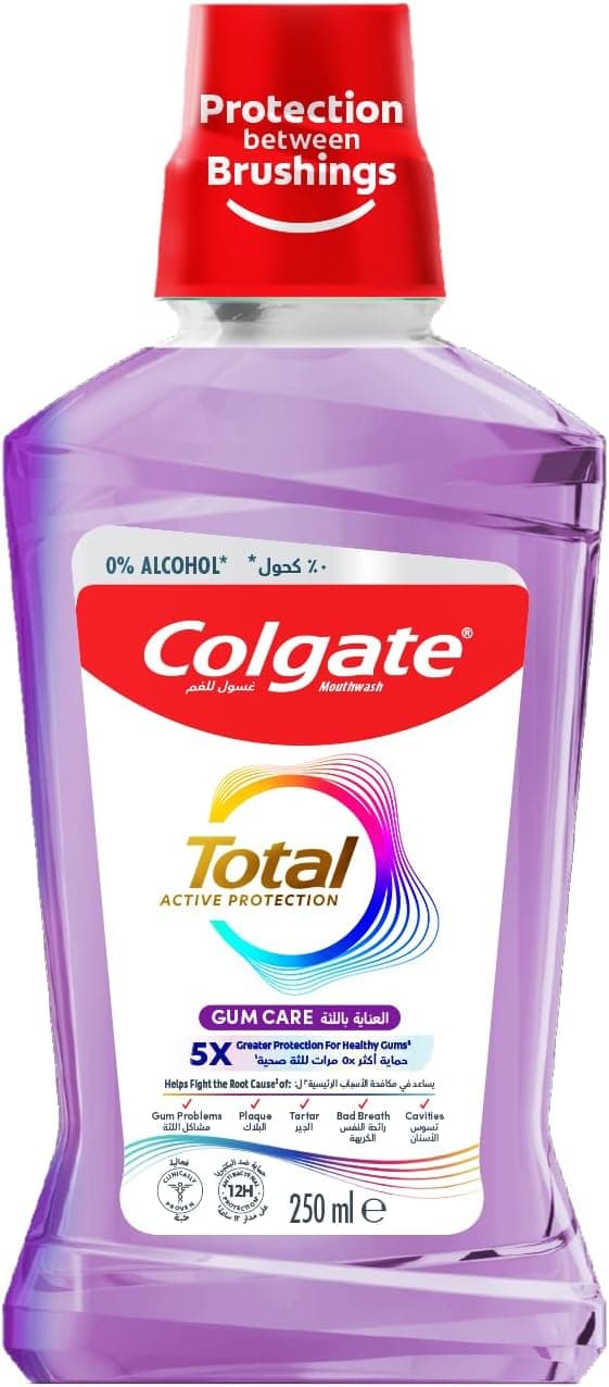 دهان شویه Colgate مراقبت از لثه Total Active Protection 250ml دهان شویه Colgate مراقبت از لثه Total Active Protection 250ml