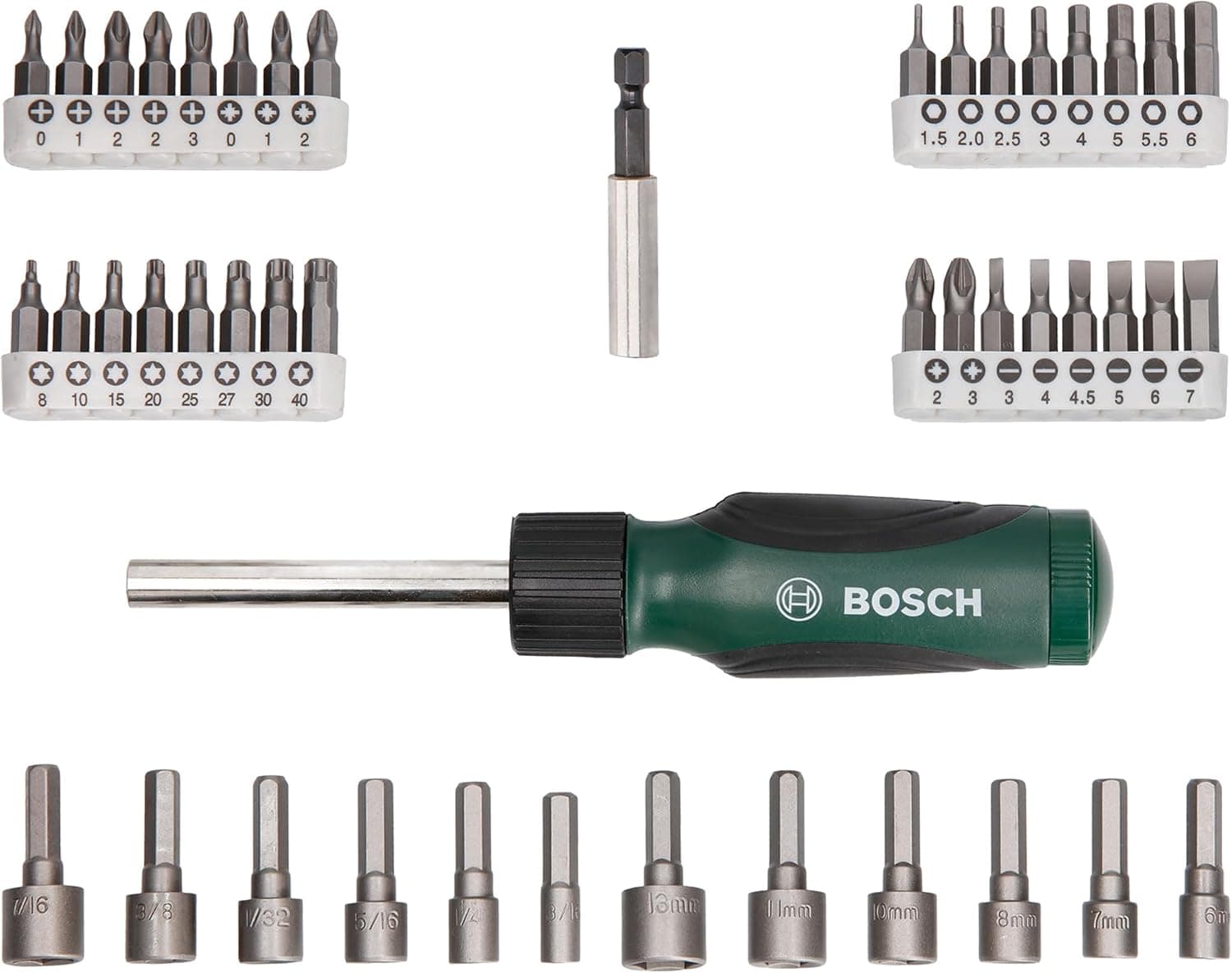 ست بیت پیچگوشتی BOSCH 46 عددی شامل 32 بیت بادوام مدل 2607019504 ست بیت پیچگوشتی BOSCH 46 عددی شامل 32 بیت بادوام مدل 2607019504