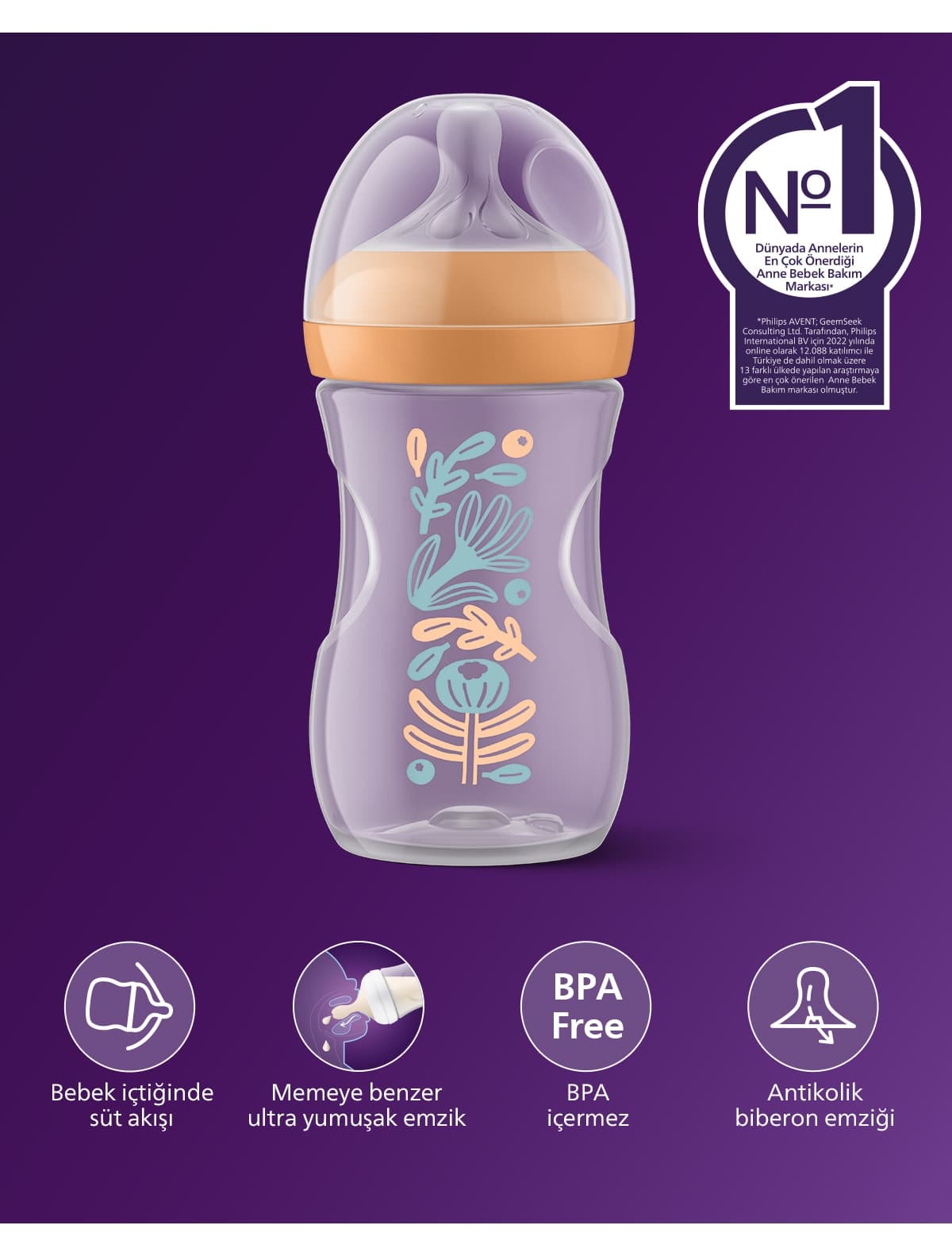 شیشه شیر Philips Avent 260 ml نوک جریان متوسط 3 طرح جنگلی مدل SCY903/74 شیشه شیر Philips Avent 260 ml نوک جریان متوسط 3 طرح جنگلی مدل SCY903/74