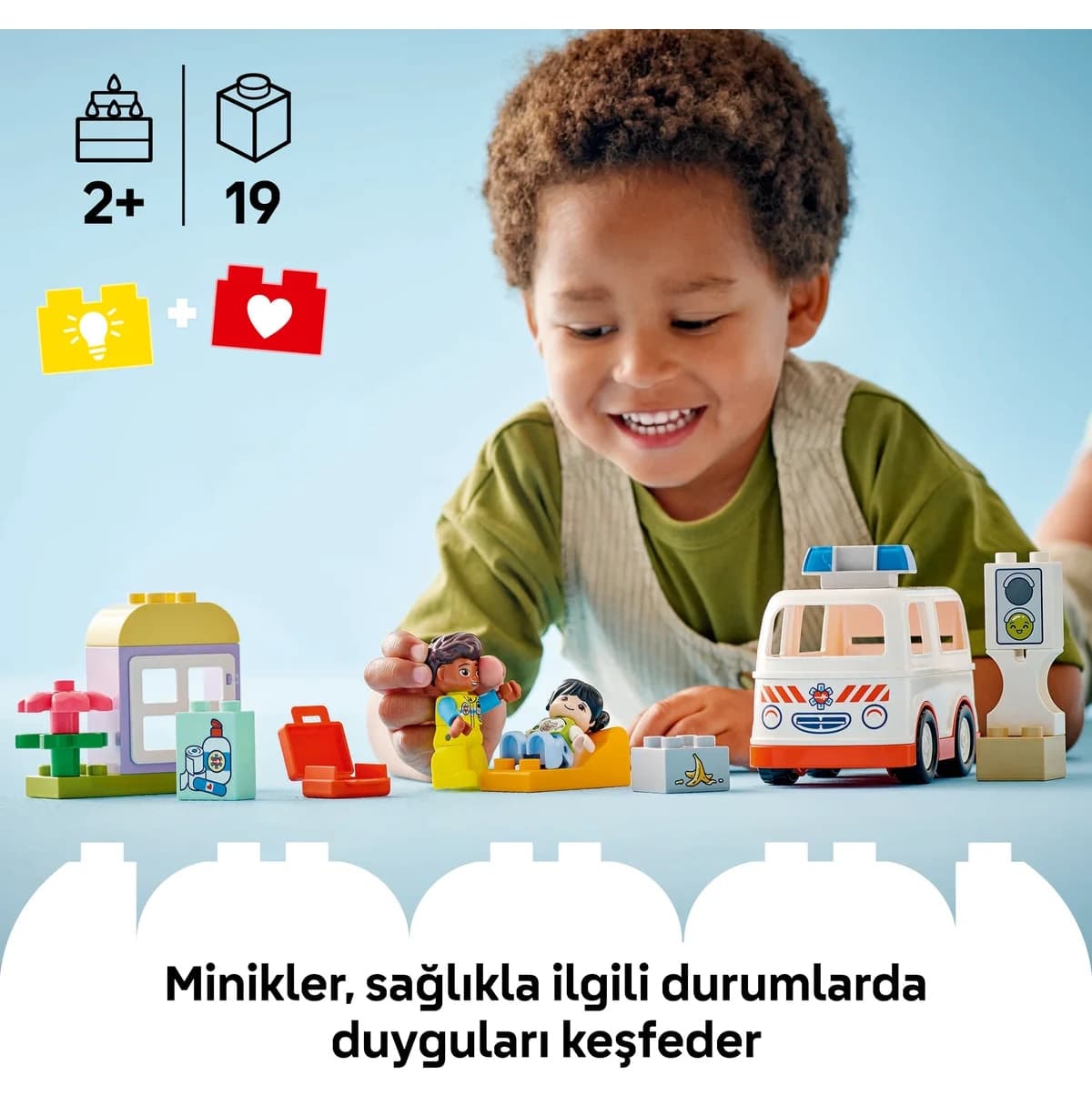 لگو DUPLO آمبولانس و راننده ۱۹ قطعه مدل 10447 2+ لگو DUPLO آمبولانس و راننده ۱۹ قطعه مدل 10447 2+