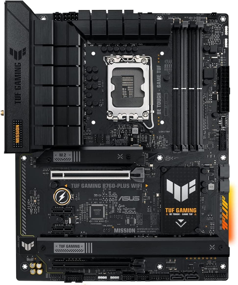 مادربورد ASUS TUF Gaming مدل B760-PLUS WiFi سوکت LGA 1700 مشکی مادربورد ASUS TUF Gaming مدل B760-PLUS WiFi سوکت LGA 1700 مشکی