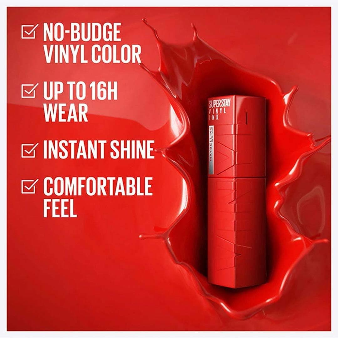 رژ لب مایع براق ماندگار MAYBELLINE مدل 30 Unrivaled رژ لب مایع براق ماندگار MAYBELLINE مدل 30 Unrivaled