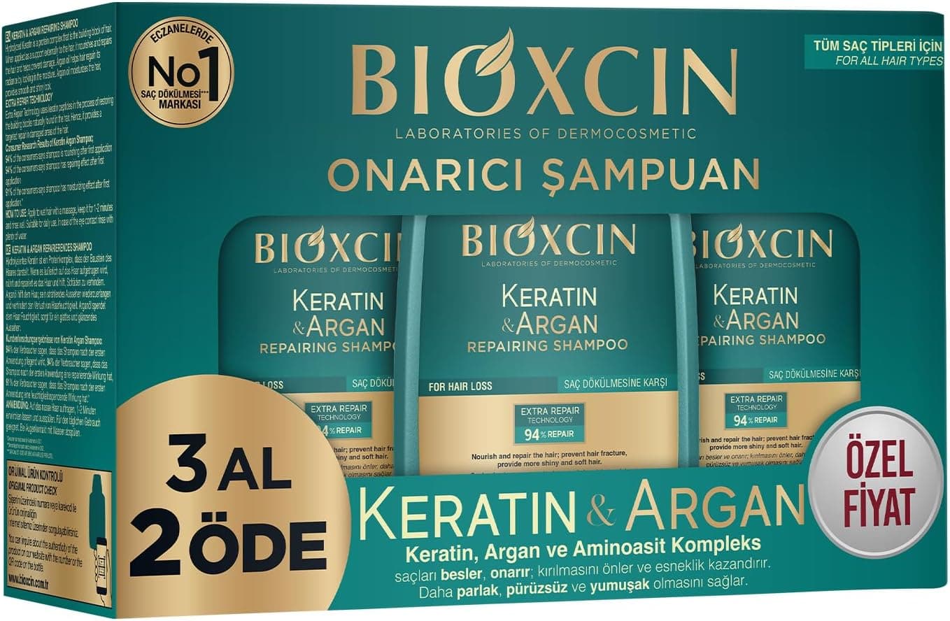 شامپو موهای آسیبدیده و حساس Bioxcin با Keratin و Argan 300 ml شامپو موهای آسیبدیده و حساس Bioxcin با Keratin و Argan 300 ml