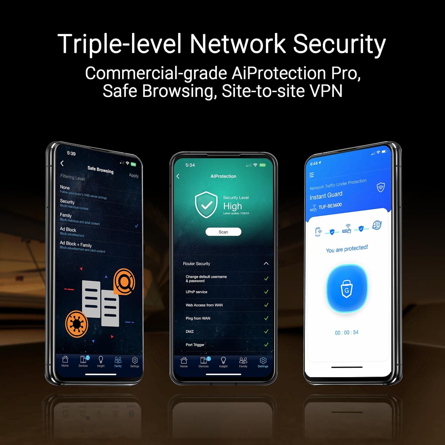 روتر بیسیم دو بانده ASUS TUF Gaming مدل BE3600 با WiFi 7 و سرعت 2.5 Gbit/s روتر بیسیم دو بانده ASUS TUF Gaming مدل BE3600 با WiFi 7 و سرعت 2.5 Gbit/s