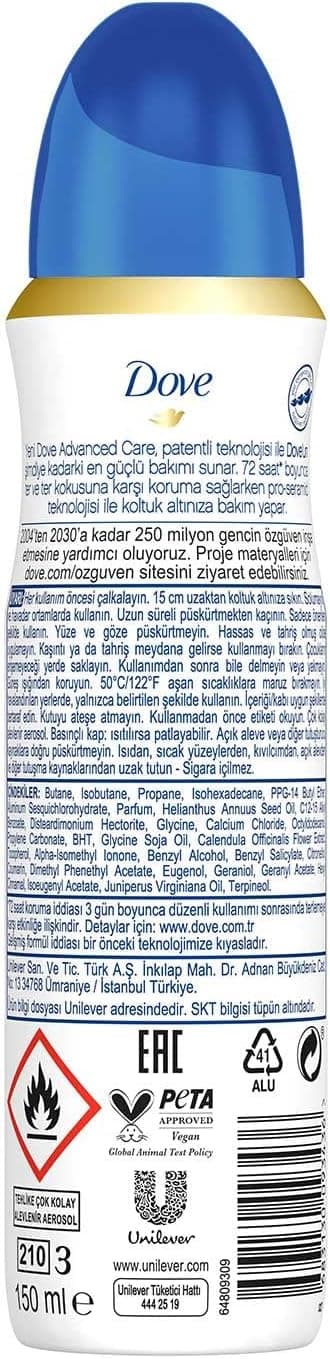 اسپری ضدتعریق Dove مدل Original حجم 150 ml اسپری ضدتعریق Dove مدل Original حجم 150 ml