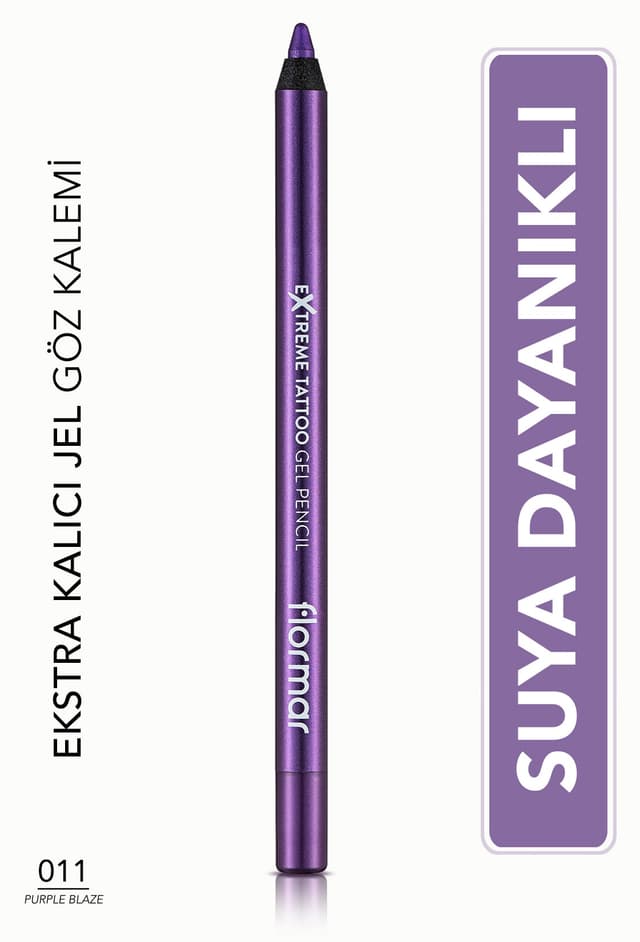 مداد چشم Flormar براق و بادوام مدل Extreme Tattoo Gel Pencil 011 Purple Blaze مداد چشم Flormar براق و بادوام مدل Extreme Tattoo Gel Pencil 011 Purple Blaze