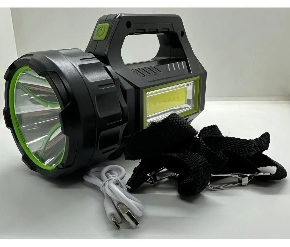 چراغقوه شارژی ataşbey با برد بلند و پنل خورشیدی، خروجی USB، SOS و LED مدل T95 چراغقوه شارژی ataşbey با برد بلند و پنل خورشیدی، خروجی USB، SOS و LED مدل T95