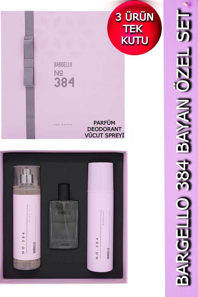ست عطر زنانه Bargello با رایحه گلدار شامل عطر، اسپری بدن و دئودورانت مدل 384 با جعبه ویژه ست عطر زنانه Bargello با رایحه گلدار شامل عطر، اسپری بدن و دئودورانت مدل 384 با جعبه ویژه