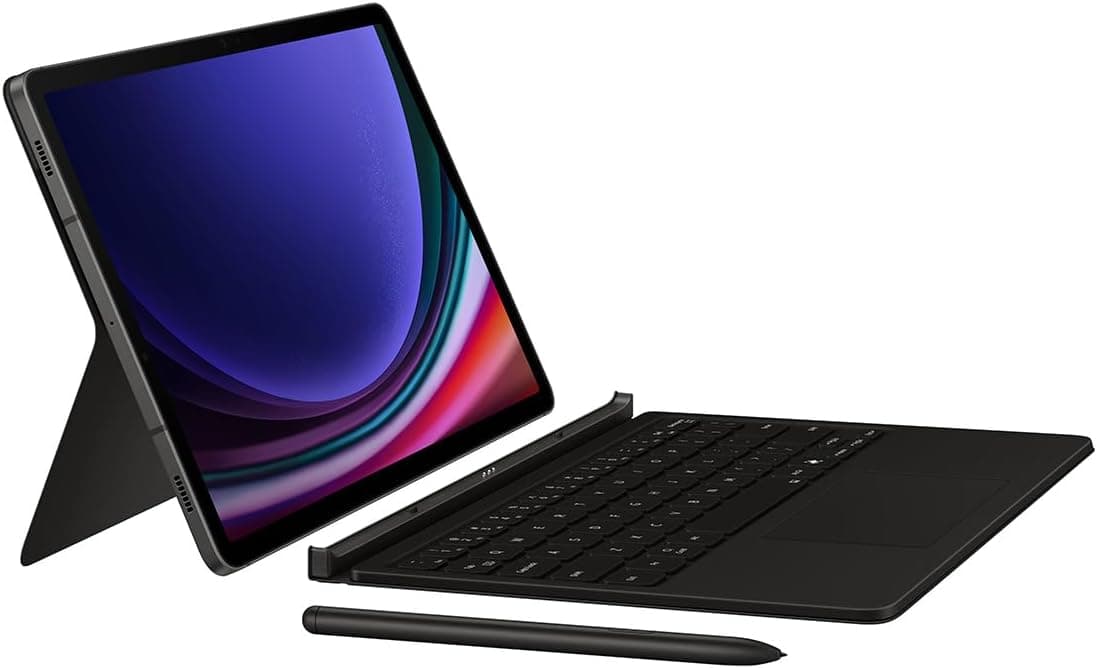 قاب کیبوردار Samsung Galaxy Tab S9/S9 FE/S10 FE با ماوس پد مشکی قاب کیبوردار Samsung Galaxy Tab S9/S9 FE/S10 FE با ماوس پد مشکی