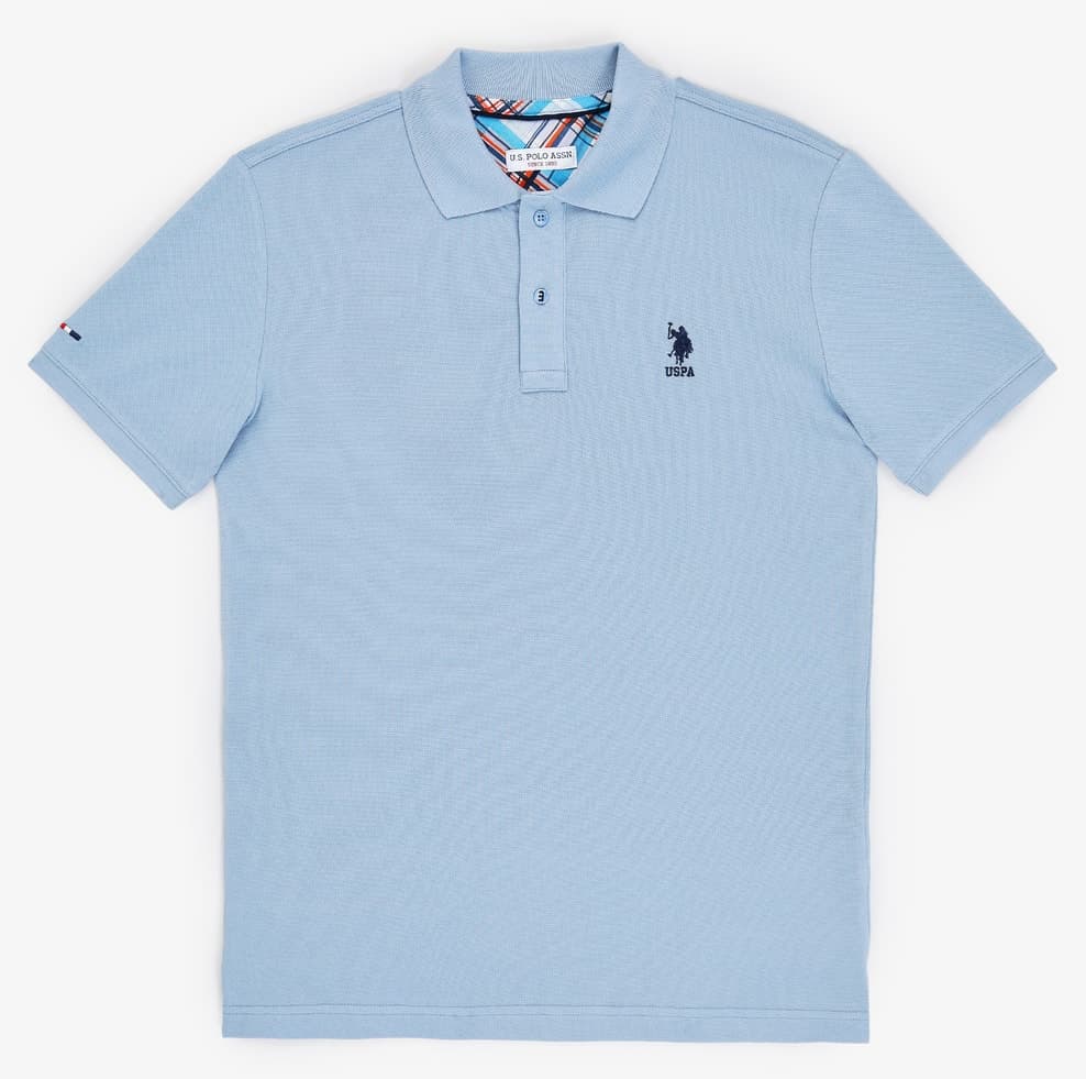 تیشرت مردانه U.S. Polo Assn. فیت اسلیم یقه پولو آبی بیسیک مدل 50322304-VR036 تیشرت مردانه U.S. Polo Assn. فیت اسلیم یقه پولو آبی بیسیک مدل 50322304-VR036