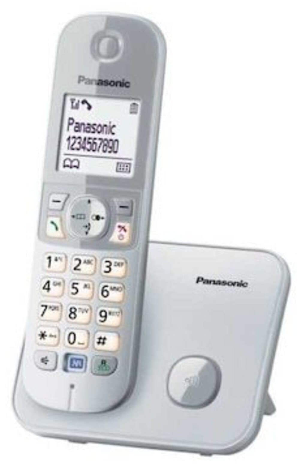 تلفن بیسیم Panasonic DECT خاکستری مدل Kx-tg 6811 تلفن بیسیم Panasonic DECT خاکستری مدل Kx-tg 6811