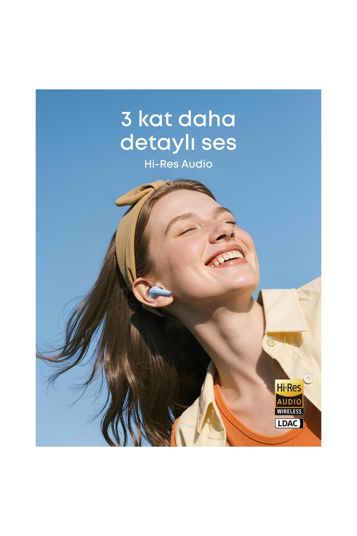هدفون بیسیم داخلگوشی Anker Soundcore با بلوتوث آبی مدل R60i NC هدفون بیسیم داخلگوشی Anker Soundcore با بلوتوث آبی مدل R60i NC