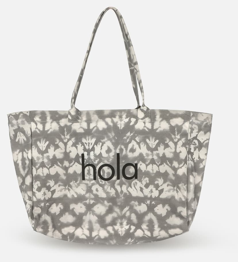 کیف دوشی ساحلی زنانه ICONE BAG کانواس با طرح گرادیانت خاکستری چاپی کیف دوشی ساحلی زنانه ICONE BAG کانواس با طرح گرادیانت خاکستری چاپی