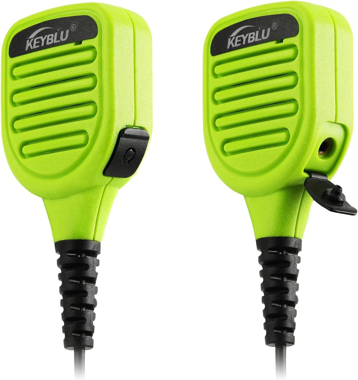 میکروفون بلندگوی شانهای ضدآب KEYBLU دو پین برای رادیوهای BaoFeng UV-5R و Kenwood سبز میکروفون بلندگوی شانهای ضدآب KEYBLU دو پین برای رادیوهای BaoFeng UV-5R و Kenwood سبز