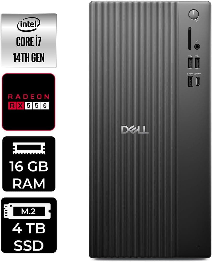 کامپیوتر رومیزی Dell Pro Tower ECT1250 i7 14700 16GB 4TB SSD RX550 4GB W11H کامپیوتر رومیزی Dell Pro Tower ECT1250 i7 14700 16GB 4TB SSD RX550 4GB W11H