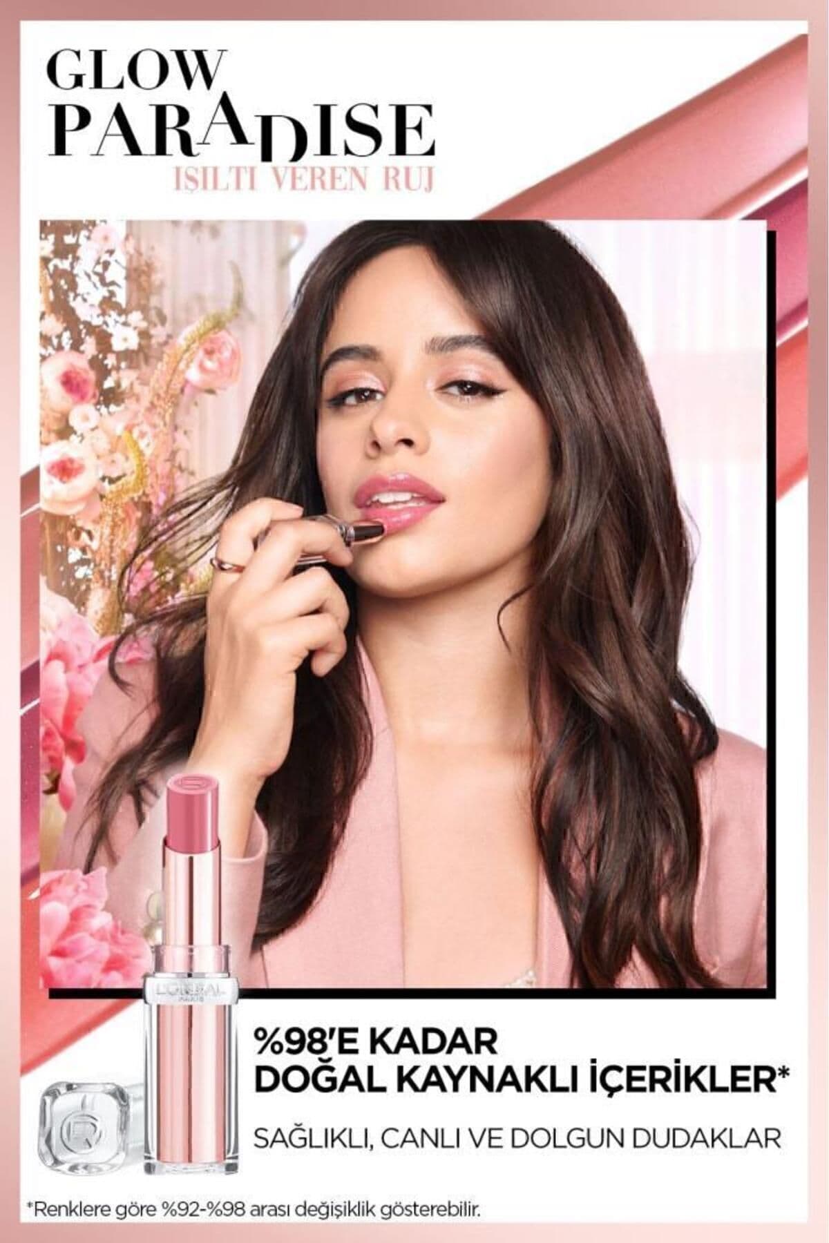 رژ لب Balm-in-lipstick L'Oréal Paris Glow Paradise درخشان نود بهشتی مدل 191 رژ لب Balm-in-lipstick L'Oréal Paris Glow Paradise درخشان نود بهشتی مدل 191