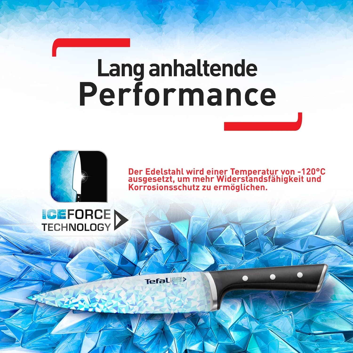 چاقوی سرآشپز Tefal Ice Force 15 cm چاقوی سرآشپز Tefal Ice Force 15 cm