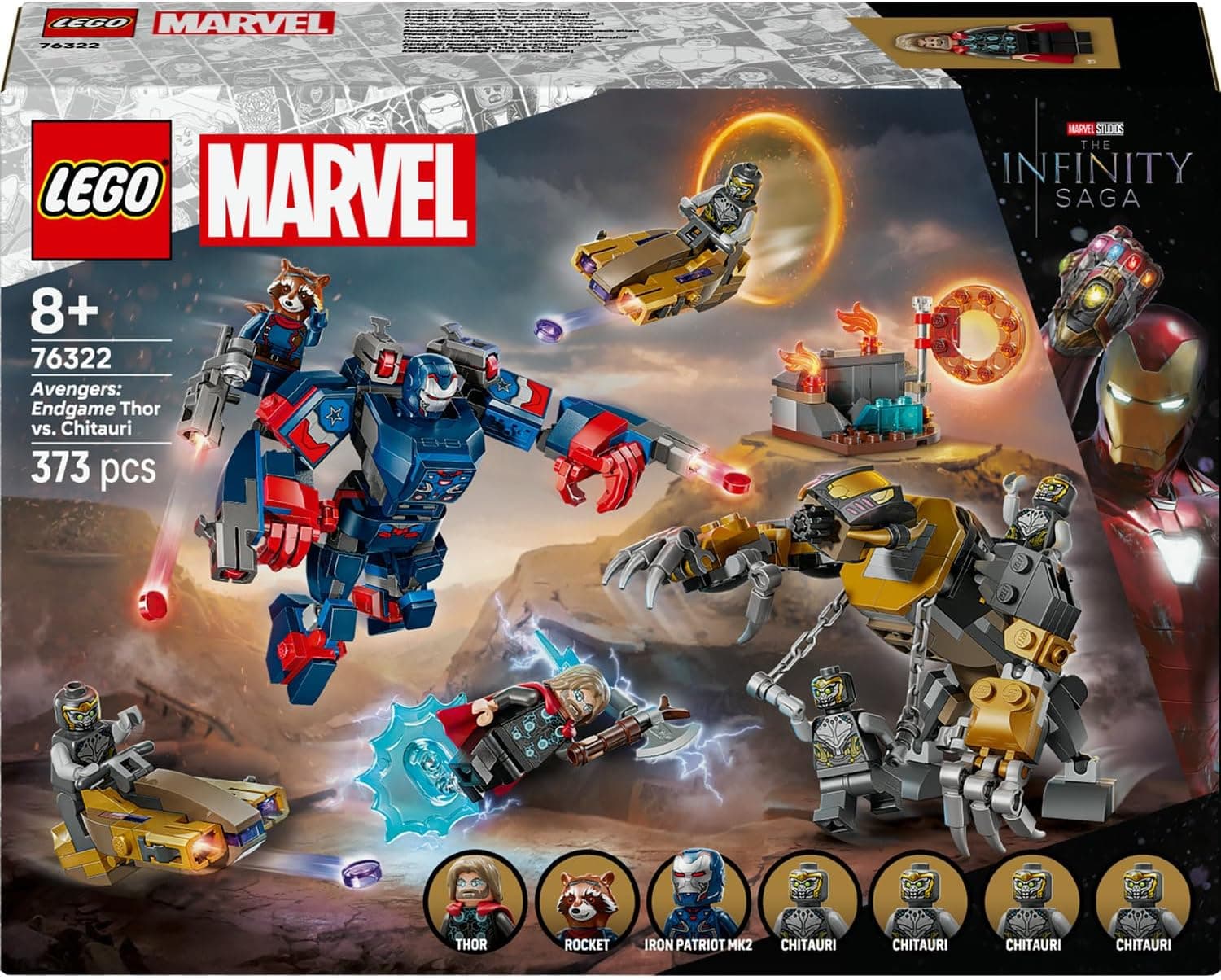 لگو Marvel Avengers Endgame Thor در برابر Chitauri مدل 76322 لگو Marvel Avengers Endgame Thor در برابر Chitauri مدل 76322