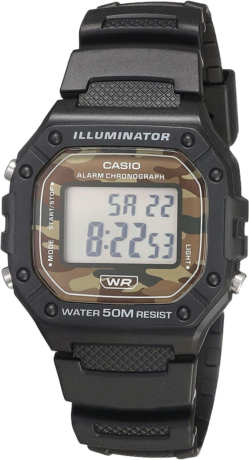 ساعت دیجیتال مردانه Casio ضدآب 50 متری کرنومتر مدل W218H ساعت دیجیتال مردانه Casio ضدآب 50 متری کرنومتر مدل W218H