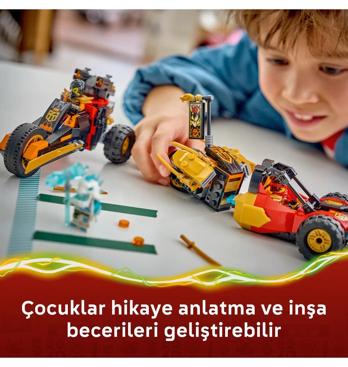 لگو NINJAGO ماشینهای ترکیبی کای و کول مدل 71864 با ۳۹۴ قطعه لگو NINJAGO ماشینهای ترکیبی کای و کول مدل 71864 با ۳۹۴ قطعه