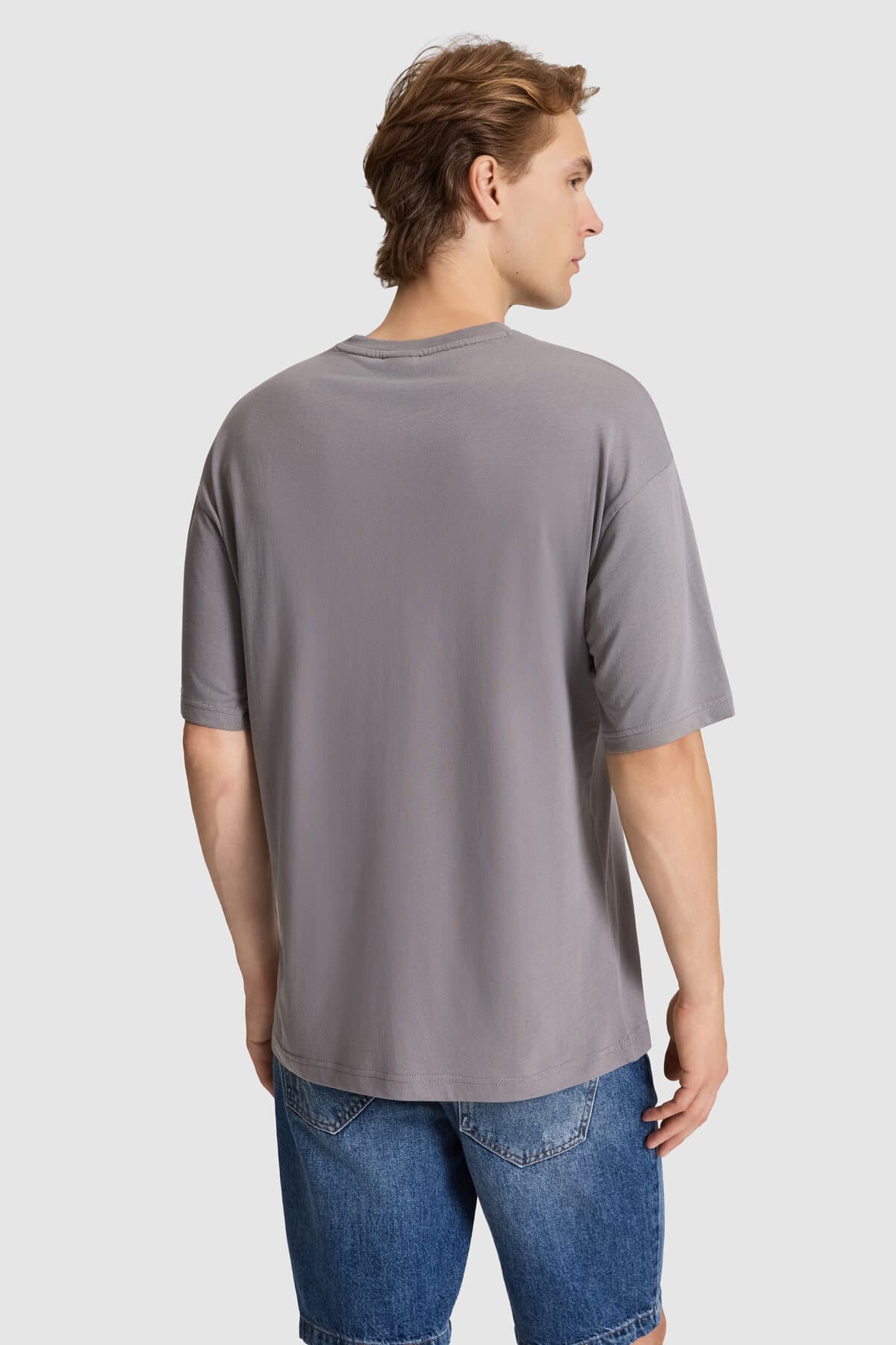 تیشرت مردانه U.S. Polo Assn. طوسی کامفورت فیت یقه گرد بیسیک مدل 50326993-VR024 تیشرت مردانه U.S. Polo Assn. طوسی کامفورت فیت یقه گرد بیسیک مدل 50326993-VR024