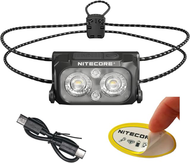 چراغ پیشانی Nitecore شارژی USB-C فوقسبک 400 Lumens مدل NU25 MCT UL چراغ پیشانی Nitecore شارژی USB-C فوقسبک 400 Lumens مدل NU25 MCT UL
