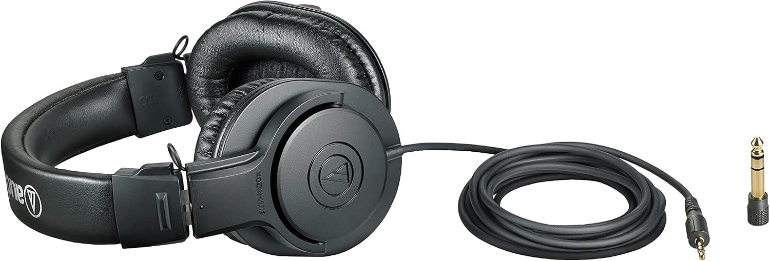 هدفون مانیتورینگ استودیویی حرفهای Audio-Technica مدل ATH-M20X مشکی هدفون مانیتورینگ استودیویی حرفهای Audio-Technica مدل ATH-M20X مشکی
