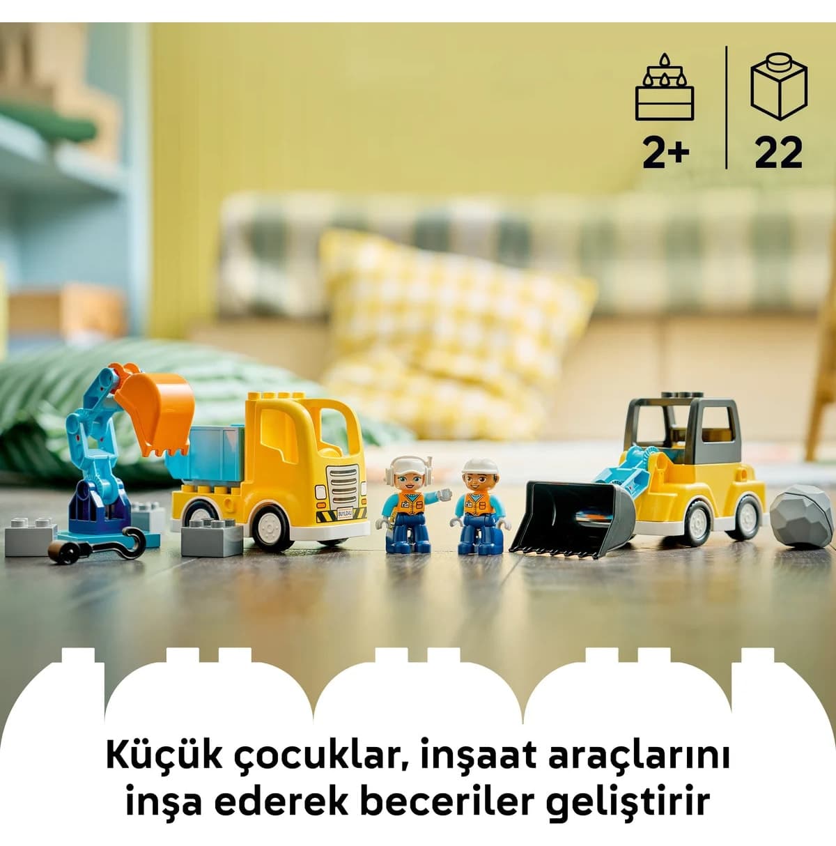 لگو DUPLO ۳ در ۱ وسایل ساختمانی مدل 10475 (۲۲ قطعه) لگو DUPLO ۳ در ۱ وسایل ساختمانی مدل 10475 (۲۲ قطعه)