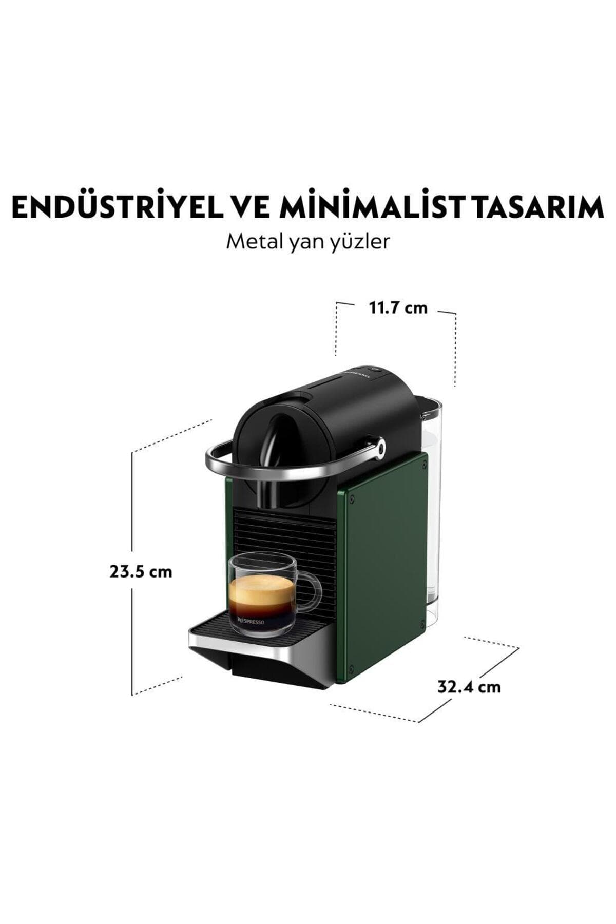 دستگاه قهوهساز Nespresso C62 Pixie سبز دستگاه قهوهساز Nespresso C62 Pixie سبز