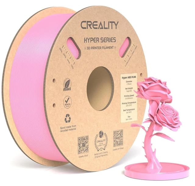 فیلامنت Creality Hyper ABS صورتی 1.75mm 1000Gr فیلامنت Creality Hyper ABS صورتی 1.75mm 1000Gr