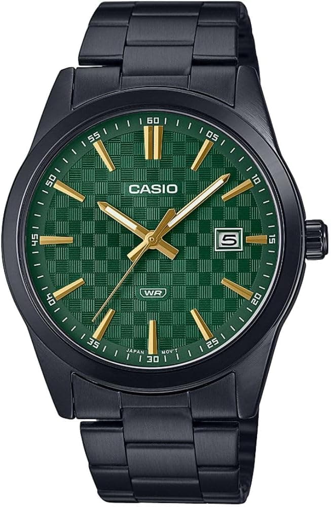 ساعت مردانه Casio با صفحه مشکی مدل MTP-VD02B-1EUDF ساعت مردانه Casio با صفحه مشکی مدل MTP-VD02B-1EUDF