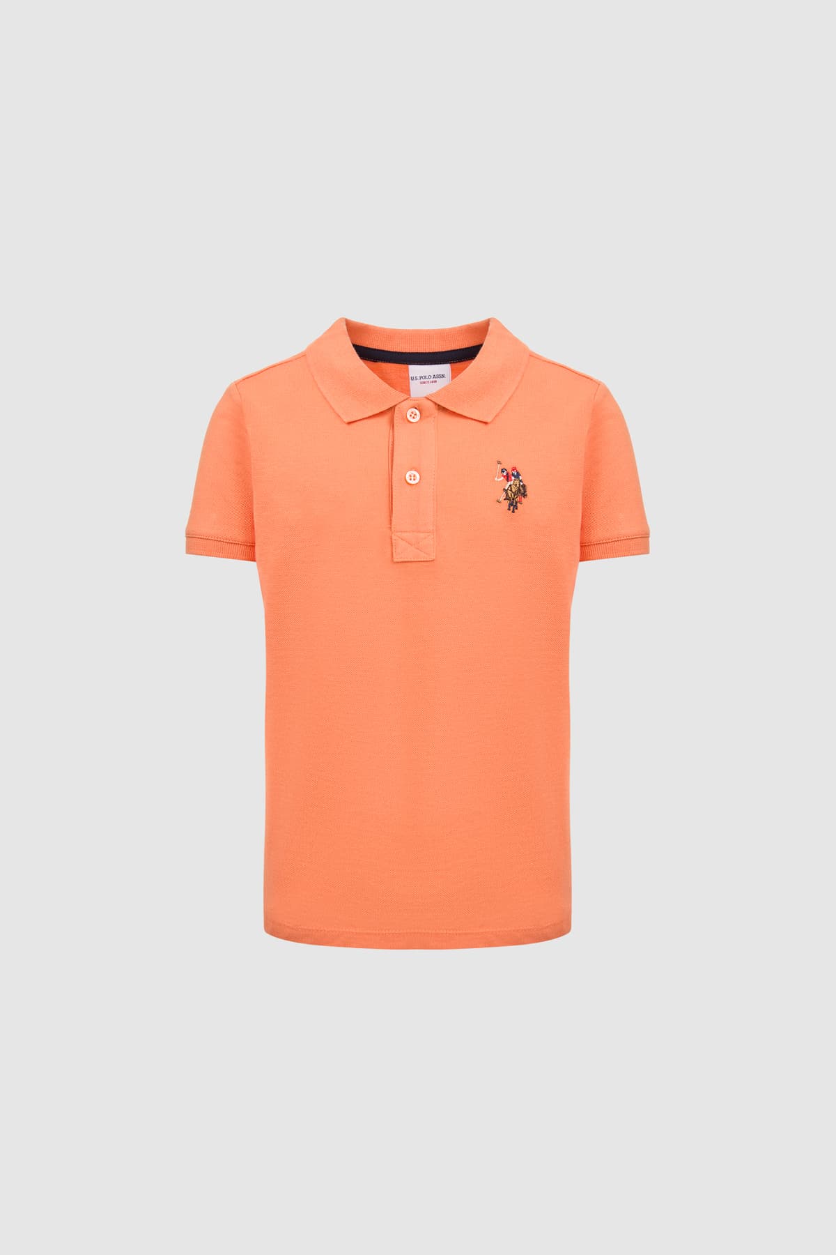 تیشرت پسرانه یقه پولو U.S. Polo Assn. نارنجی ساده مدل 50325608-VR051 تیشرت پسرانه یقه پولو U.S. Polo Assn. نارنجی ساده مدل 50325608-VR051