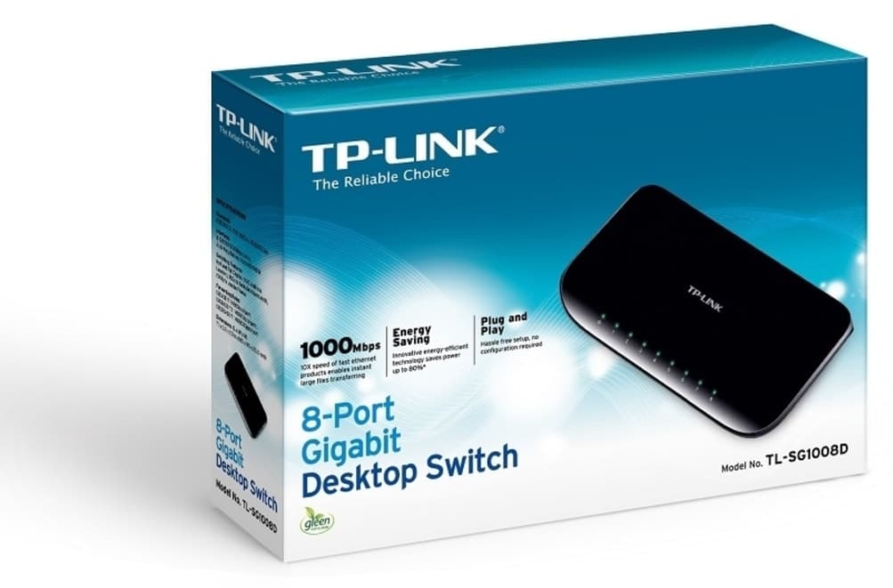 سوئیچ شبکه Tp-Link 8 پورت گیگابیت با کیس پلاستیکی مدل TL-SG1008D سوئیچ شبکه Tp-Link 8 پورت گیگابیت با کیس پلاستیکی مدل TL-SG1008D