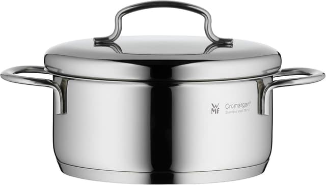 قابلمه کوچک WMF دربدار 14 cm 0.9 L Cromargan استیل ضدزنگ مناسب اجاق القایی قابلمه کوچک WMF دربدار 14 cm 0.9 L Cromargan استیل ضدزنگ مناسب اجاق القایی